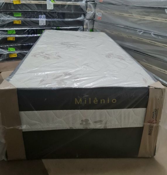 Colchobox Solteiro Milenio Semi Ortopedico 88x188x60 Nosso Sonho