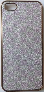 CASE GLITTER PRATA REFLEXO DE BOLINHAS PARA IPHONE 5 e 5s