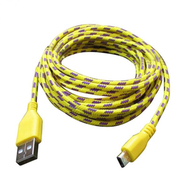 Cabo de Dados USB Corda Micro USB V8 1 Metro Multe Color