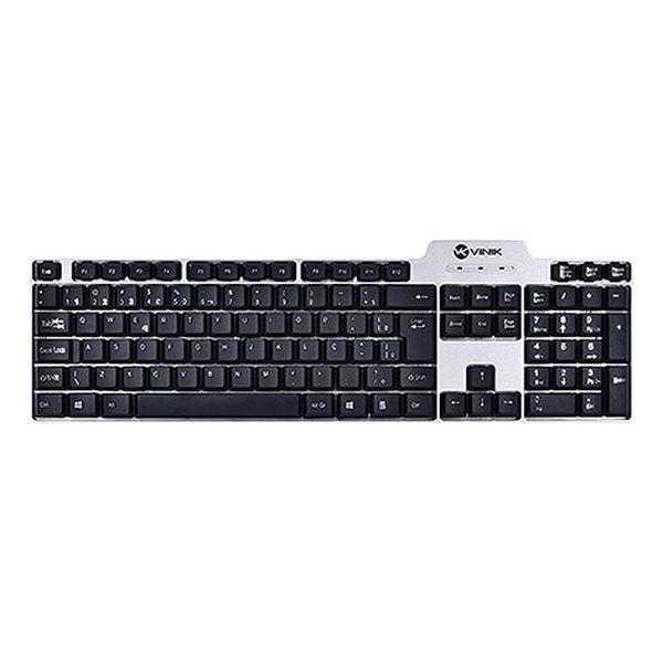 TECLADO USB (PRETO/PRATA)(KS31) (VINIK)