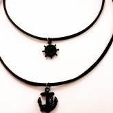 Gargantilha de couro - COD - 003