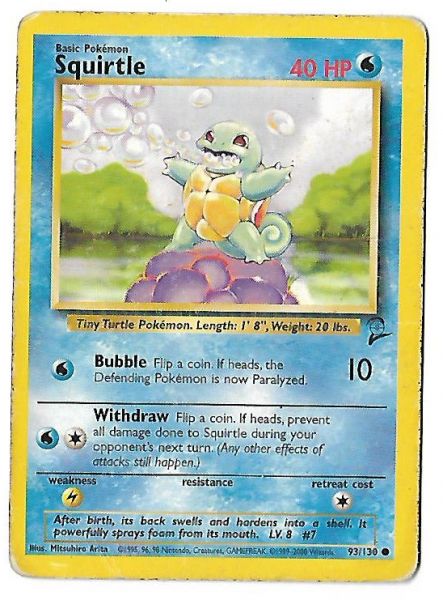 Pokemon Squirtle Base Set 2