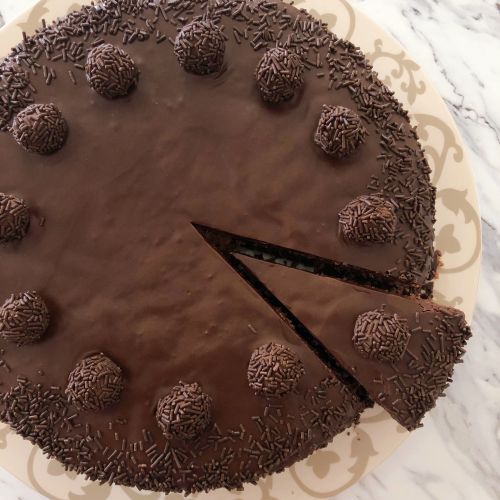 CHOCOLATE TOWER TRUFFLE CAKE