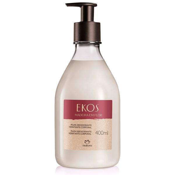 Polpa Desodorante Hidratante Corporal Ekos Madeira em Flor - 400 ml