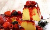 Pudim de Leite c/ calda de Frutas Vermelhas