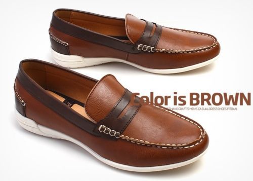 POLI Mens Casual tênis condução Moccasin boleto em barcos sapatos vestido .