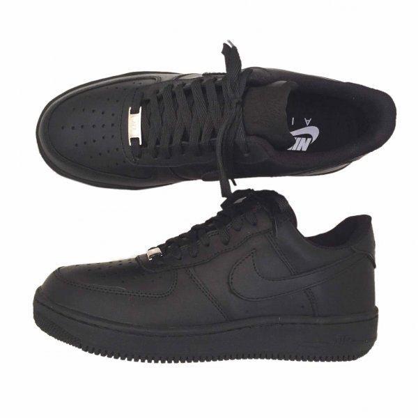 TENIS NIKE AIR FORCE FEMININO COURO PRETO - NK-046