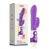 Vibrador Silicone Double Vibe Max Rabbit - Lilás