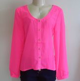BLUSA MANGA LONGA  NEON ABERTURA  NAS COSTAS