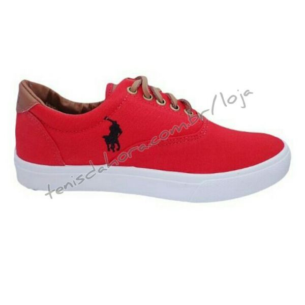 Tênis Polo Ralph Lauren Vaugh Vermelho