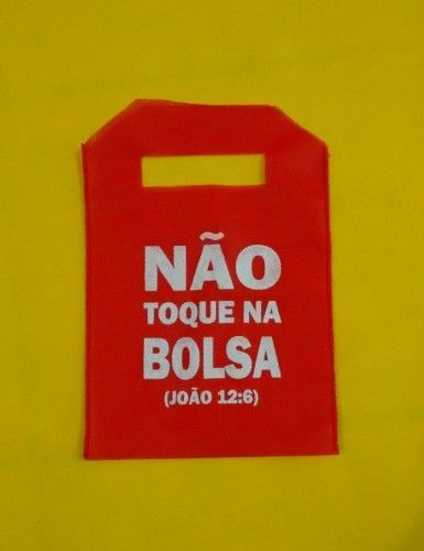 Saquitel Não toque na bolsa