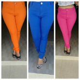 Calça Colorida Cintura Alta