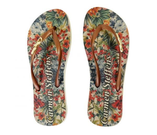 Chinelo Feminino Carmen Steffens Bege