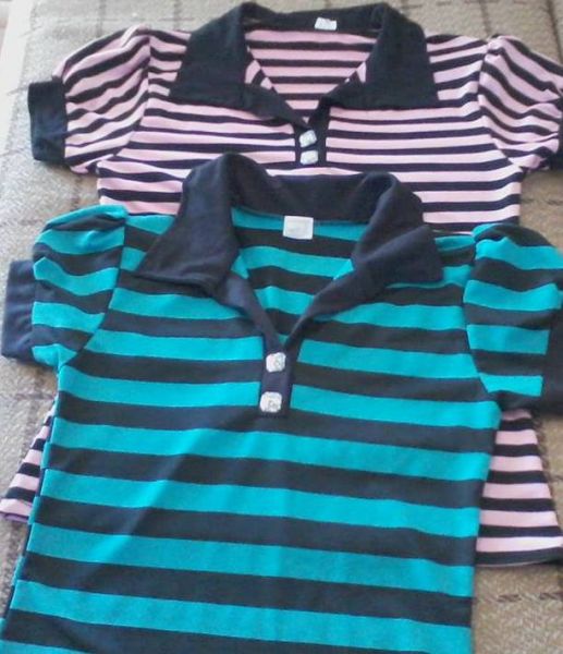 Baby look pólo poliviscose  verde P
