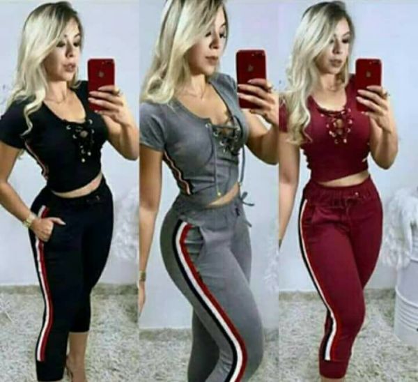 conjunto ribana com listra