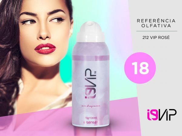i9Vip 18 Aerossol 100ml (Perfume Feminino) - 212 VIP ROSÉ(*)