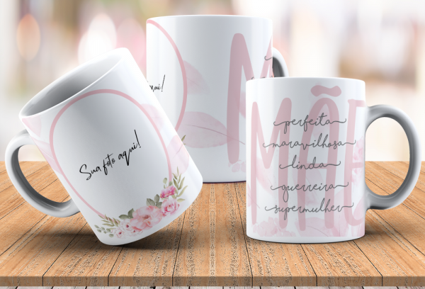 Caneca Dia das Mães com foto 092