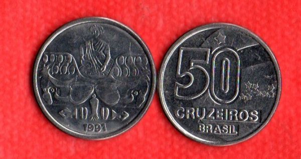 V421 - 50 Cruzeiros 1991 - Bahianas