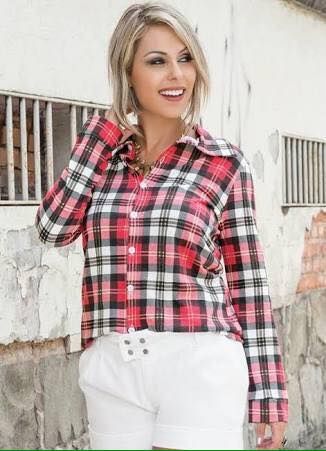 Camisas Xadrez manga longa