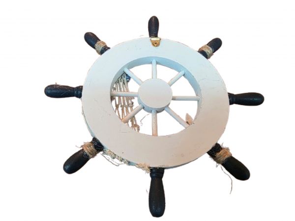 Enfeite Decorativo de Parede - Timão Em Madeira c/Resina 22 cm