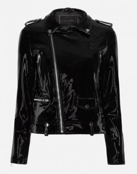 JAQUETA LEATHER BIKER AMARO