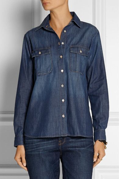 FRAME DENIM Le Boyfriend chambray shirt