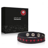 Bracelete em Couro Heart