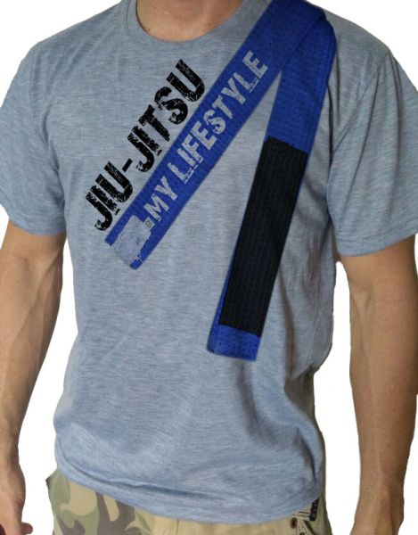 Camiseta Masculina - Jiu Jitsu Lifestyle c/ faixa
