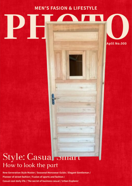 Porta externa de madeira