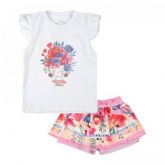 Conjunto Bebê Menina Das Flores Branco