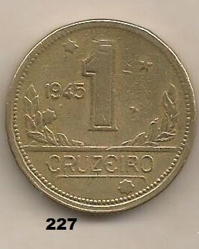 V227-2 - 1 CR 1945 com sigla - ESCASSA