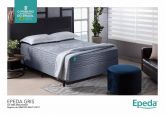 CONJUNTO BOX + COLCHÃO MOLA EPEDA GRIS CASAL 1.38 x 1,88X