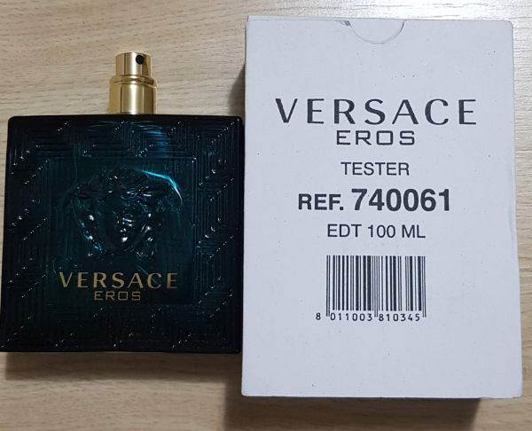 Perfume Versace Eros 100 ml Versace TESTER ORIGINAL SEM TAMPA CONFORME FOTO
