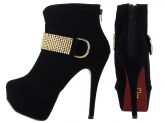 1-Ankle Boot com meia pata feminina- bota cano curto ARRASADORA inverno luxo