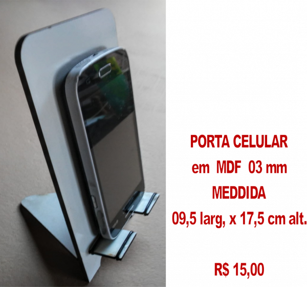 porta celular em mdf