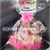 -Cesta Regional Personalizada c/plaquinha (Aniversário ou Romântica)