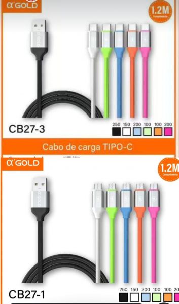 Cabo USB Colorido