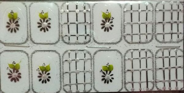 Adesivos artesanais-flor preta