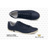SAPATENIS OSKLEN COURO NAPA AZUL MARINHO  Cód. do produto: SKM-051