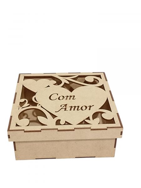 CÓD-DN02 CAIXA 15X15X6 COM AMOR