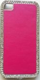 CASE ROSA BORDA COM STRASS PARA IPHONE 4 E 4S