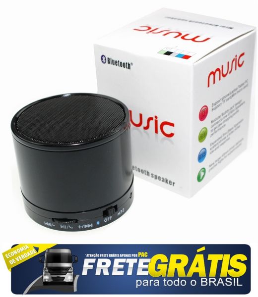 Mini Caixa Som Portátil Bluetooh Speaker Fm Cartão Sd Mp3