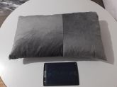 Almofada Tecido Suede Cinza - 60x35x14