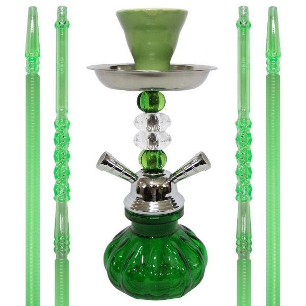 Narguile Ruby Pequeno  Mangueiras lavavel Verde