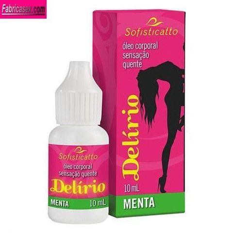 Delírio Excitante Comestivel Feminino Morango 10ml Sofisticatto