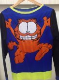 blusa garfield azul