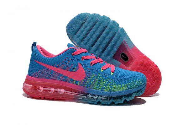 tenis feminino Nike Flyknit Air Max 2015 BluePink