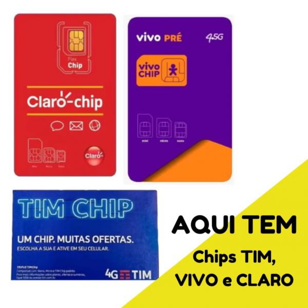 TIM, CLARO & VIVO com RECARGA