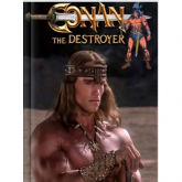 CONAN-THE DESTROYER-ARNOLD SCHWARZENNEGER-PHOTOBOOK -LIVRO COM FOTOS RARAS DO FILME DE 1984-CAPA DUR