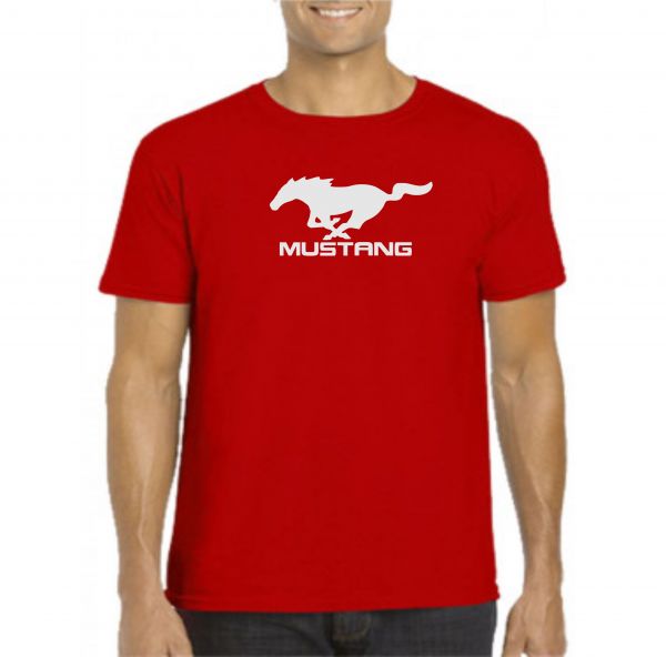 Camiseta Auto Ford Mustang Vermelho